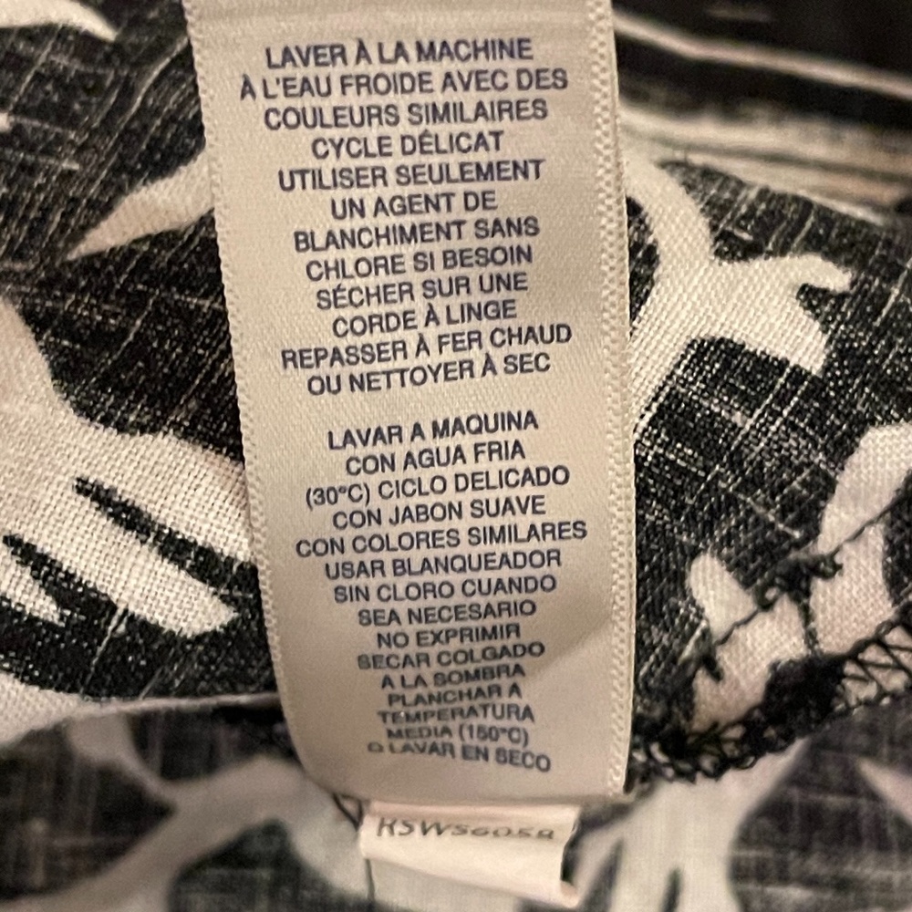 Rafaella women’s 100% linen black & white tunic SM - Picture 12 of 12